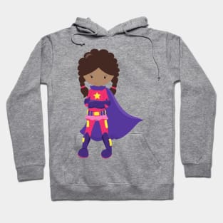 African American Girl, Superhero Girl, Cape Hoodie